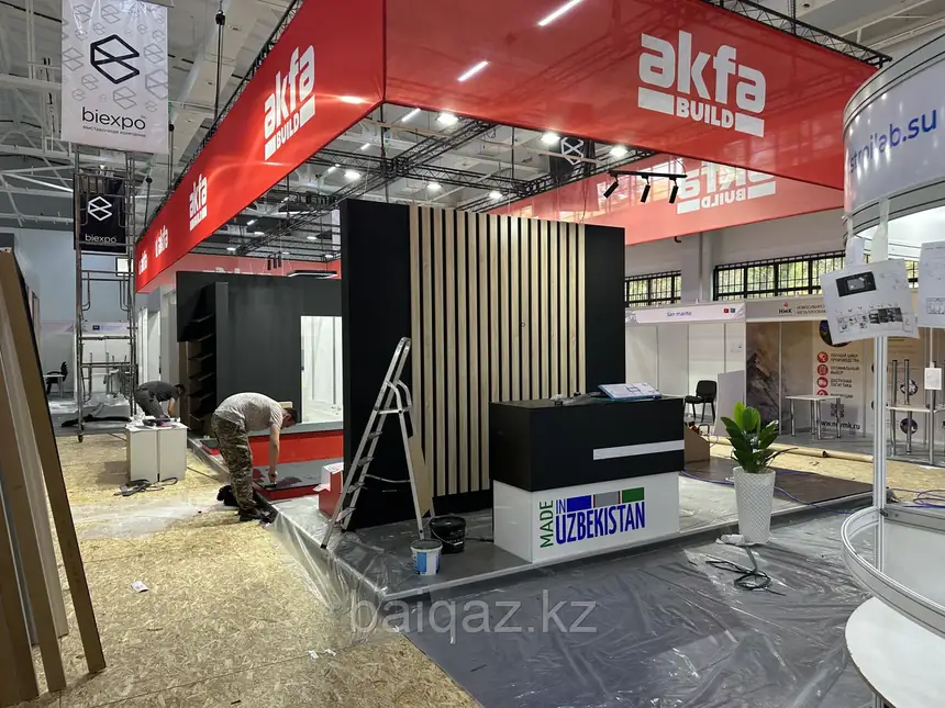 Выставочный стенд Akfa под ключ на выставке в Алматы